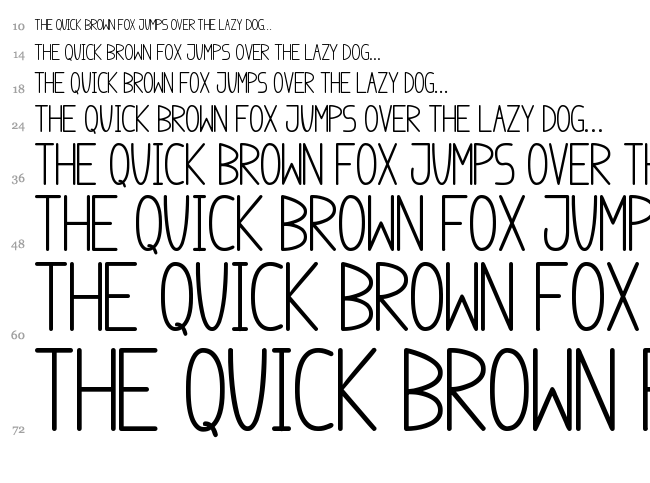 Anome Ibul font waterfall